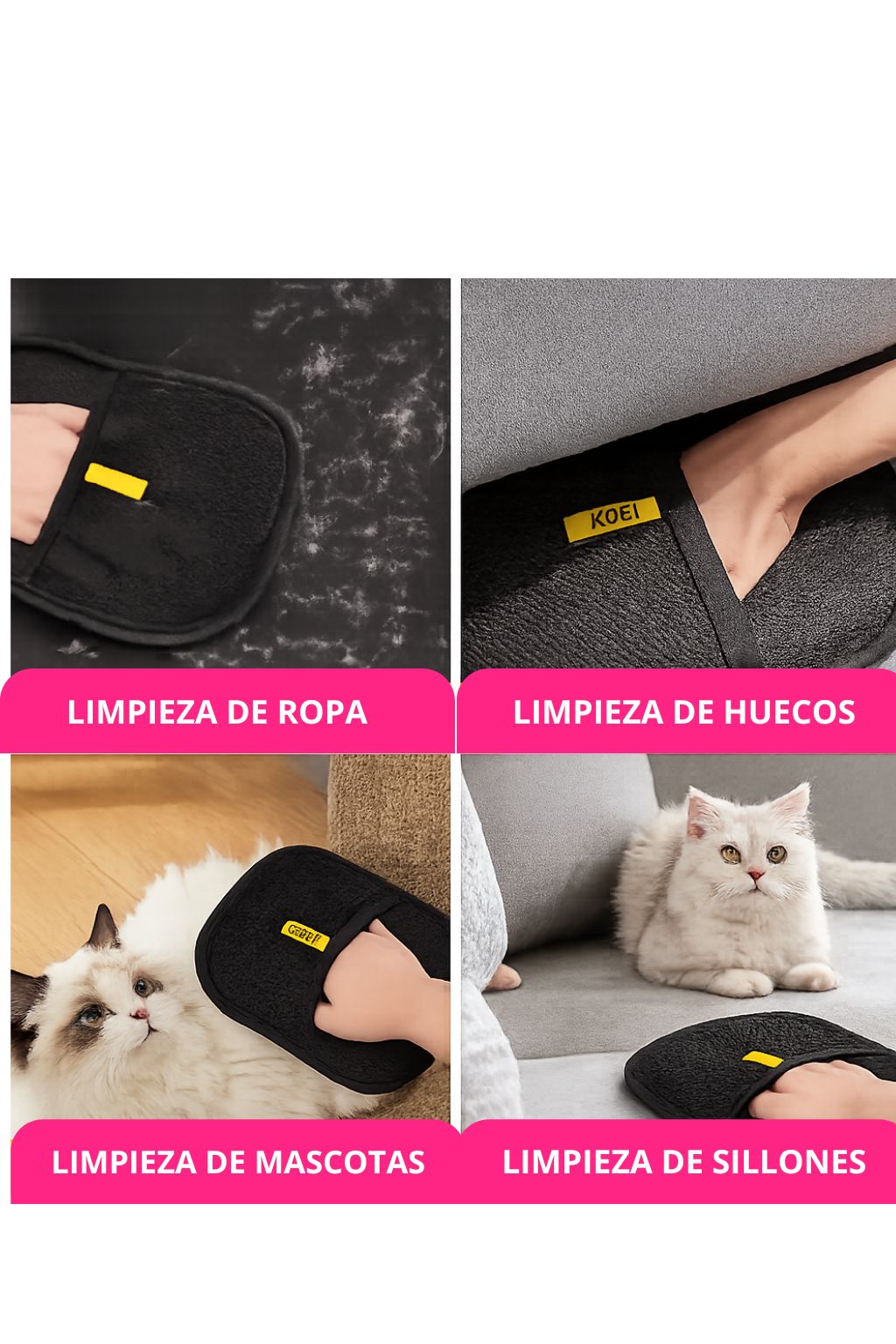 Guante Quita Pelos